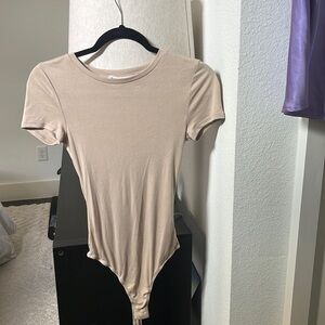 Nude tshirt bodysuit